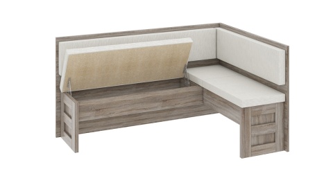 Скамья угловая «Норд» Дуб Сонома Трюфель/Крем