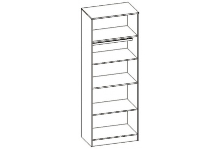 Шкаф 2-х Створчатый Каролина-7 МДФ (1,0х2,12х0,55)/Разные Цвета 