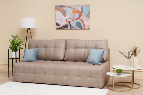 Диван еврокнижка Рон 2.0 mini темно-бежевый