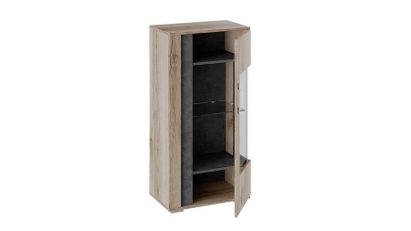 Шкаф Навесной «Брайтон» (Камень/Дуб Делано)/Ш-594 × В-1162 × Г-387 мм