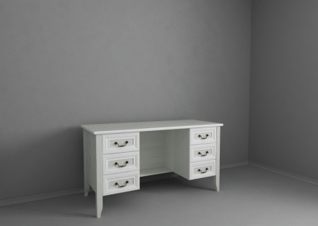 Стол прямой "Классика" с двумя тумбами