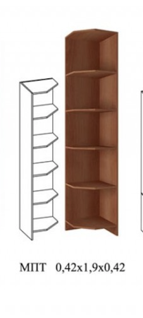 Полка угловая открытая 300 МДФ