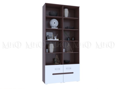 Стеллаж Каролина МДФ (Ш-1068 мм x В-2236 мм x Г-340 мм)/Разные Цвета Стеллаж Каролина МДФ (Ш-1068 мм x В-2236 мм x Г-340 мм)/Разные Цвета