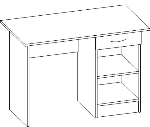 Письменный Стол Боско 01 с Дверью (1,1х0,75х0,6)/Разные Цветы Письменный Стол Боско 01 с Дверью (1,1х0,75х0,6)/Разные Цветы