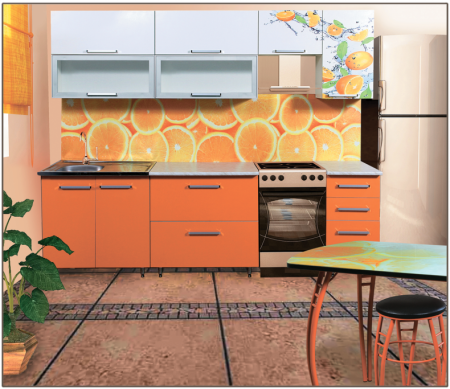 Кухня Цитрус  МДФ 2000 мм/Разные Цвета Кухня Цитрус  МДФ 2000 мм/Разные Цвета