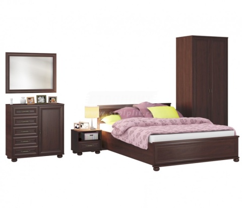 Верди спальня (шкаф 2х дв + кровать + комод + тумба) Верди спальня (шкаф 2х дв + кровать + комод + тумба)