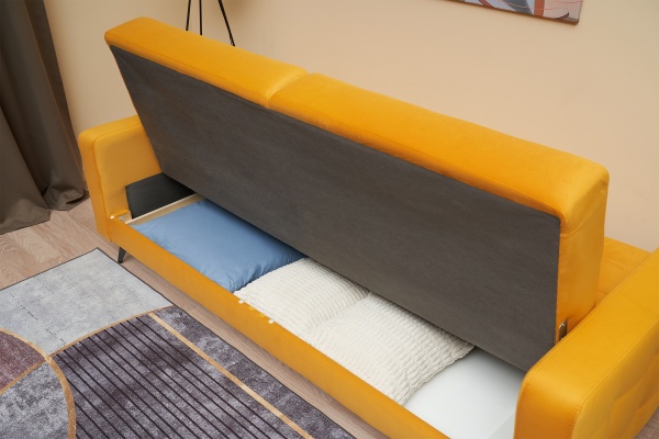 Диван книжка Рон City SE желтый