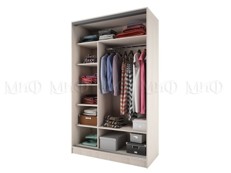 Шкаф-Купе Тринити-3 (Ш-1350 мм x В-2244 мм x Г-600 мм)/Разные Цвета