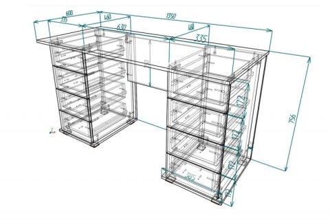 Письменный стол Мебелеф-11 Письменный стол Мебелеф-11