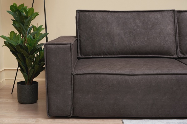 Диван еврокнижка Церра MAX серо-коричневый