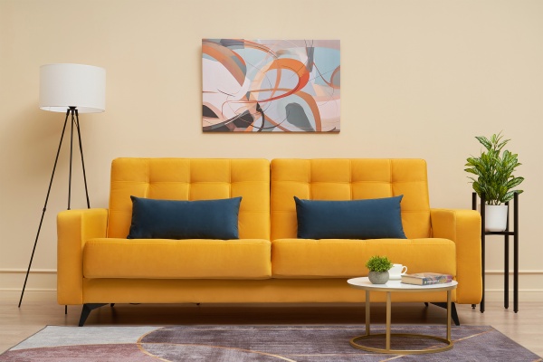 Диван книжка Рон City SE желтый