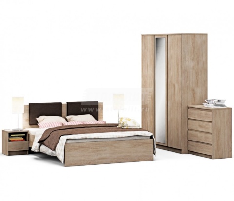 Веста набор для спальни с шкафом 3-х дверным Веста набор для спальни с шкафом 3-х дверным