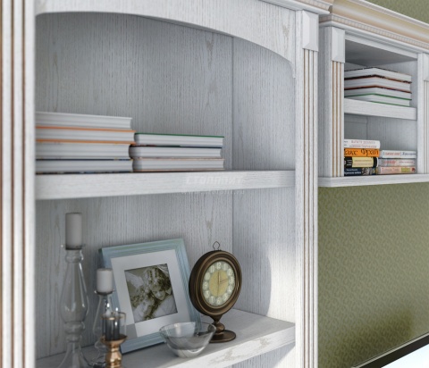 Гостиная Версаль  L-4454 Белый Ясень (Ш-4440 X В 2184 X Г 440 мм) Гостиная Версаль  L-4454 Белый Ясень (Ш-4440 X В 2184 X Г 440 мм)