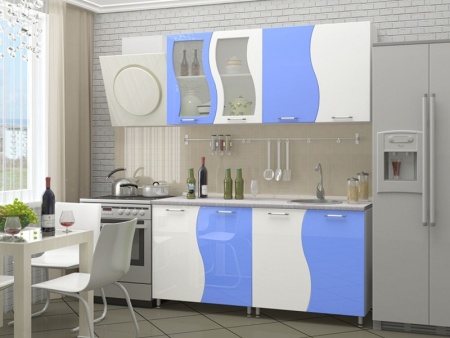 Кухонный Гарнитур Волна Глянец 1600/2000/2500/2600 мм