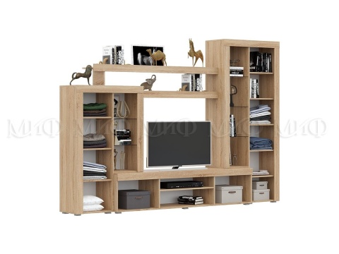 Гостиная Стася МДФ (Ш-3000 мм x В-2070 мм x Г-460 мм)/Разные Цвета Гостиная Стася МДФ (Ш-3000 мм x В-2070 мм x Г-460 мм)/Разные Цвета