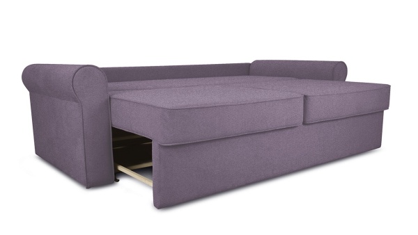 Диван «Синди» (Neo 09 (рогожка) фиолетовый)/Д-2400х Ш-1140х В-860мм