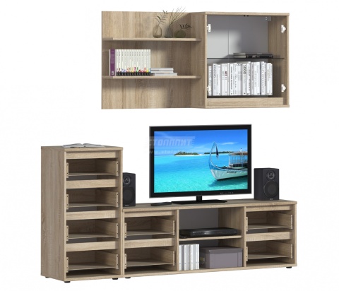 Комплект для Гостиной Берлин Дуб Сонома/Ш-2100 X В-1805 X Г-440 мм Комплект для Гостиной Берлин Дуб Сонома/Ш-2100 X В-1805 X Г-440 мм