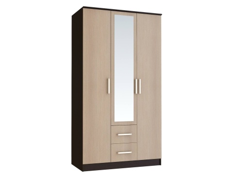 Шкаф 3-х Створчатый Фиджи (Ш-1200 х В-2016 х Г-520 мм)/Разные Цвета Шкаф 3-х Створчатый Фиджи (Ш-1200 х В-2016 х Г-520 мм)/Разные Цвета