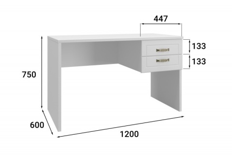 Письменный стол Монблан МБ-71К Письменный стол Монблан МБ-71К