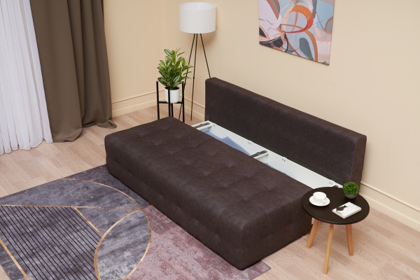 Диван еврокнижка Рон 2.0 mini серо-коричневый