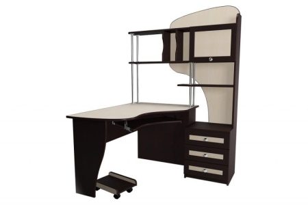 Компьютерный стол "Мебелайн-15" (тумба справа)