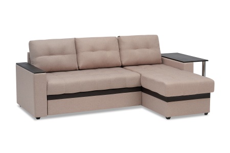 Диван угловой дельфин Миранда бежевый